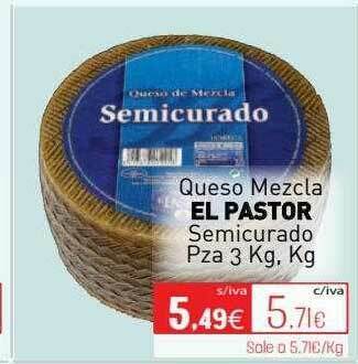 Cuevas Cash Queso Mezcla El Pastor Semicurado oferta