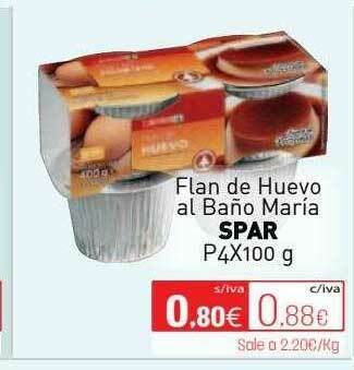 Cuevas Cash Flan De Huevo Al Baño María Spar oferta