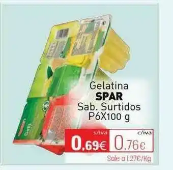 Cuevas Cash Gelatina Spar Sab. Surtidos oferta