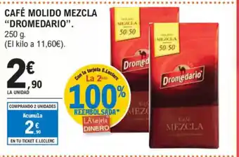 E.Leclerc DROMEDARIO Café molido mezcla oferta