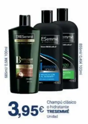Supermercados Plaza Tresemmé Champú Clásico o Hidratante Unidad oferta