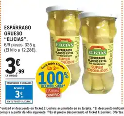 E.Leclerc ELICIAS Espárrago grueso oferta