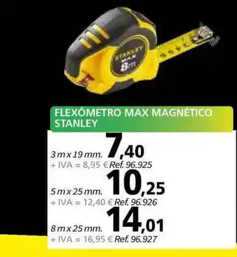 Coferdroza Flexómetro Max Magnético Stanley oferta