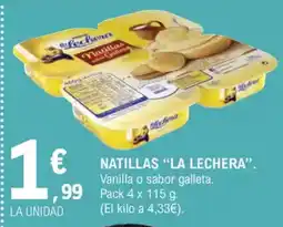 E.Leclerc LA LECHERA Natillas oferta