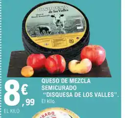 E.Leclerc Queso de mezcla semicurado oferta