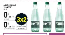 E.Leclerc FONTER Agua con gas oferta