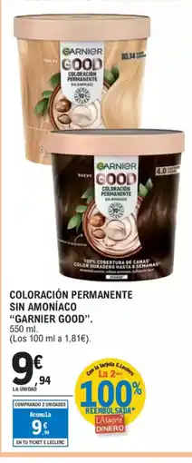 E.Leclerc GARNIER GOOD Coloracion permanente s&averaco oferta