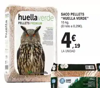 E.Leclerc HUELLA VERDE Saco pellets oferta