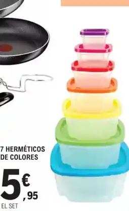 E.Leclerc 7 herméticos de colores oferta