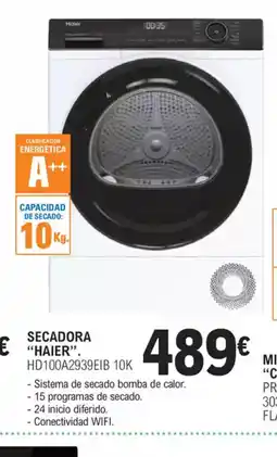 E.Leclerc HAIER Secadora oferta