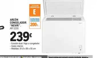 E.Leclerc NEVIR Arcón congelador oferta