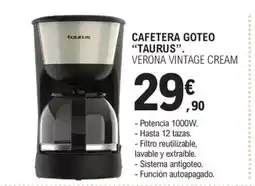 E.Leclerc TAURUS Cafetera goteo oferta