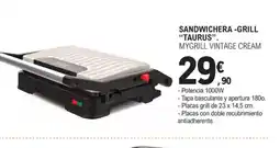 E.Leclerc TAURUS Sandwichera -grill oferta