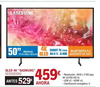 E.Leclerc SAMSUNG Qled  4k oferta