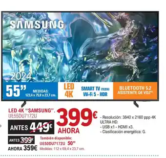 E.Leclerc SAMSUNG Led 4k oferta