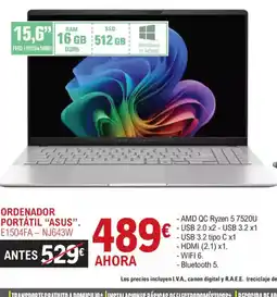 E.Leclerc ASUS Ordenador portátil oferta