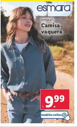 Lidl Camisa vaquera oferta