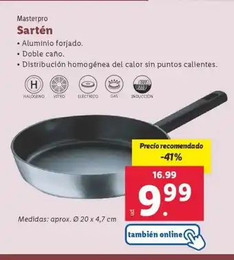 Lidl Masterpro Sartén oferta