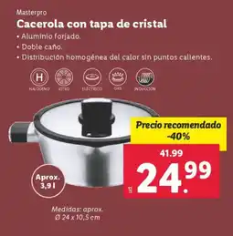 Lidl Cacerola con tapa de cristal oferta