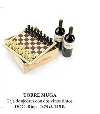El Corte Inglés Torre Muga Caja De Ajedrez Con Dos Vinos Tintos Doca Rioja oferta