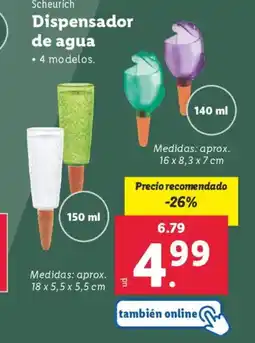 Lidl SCHEURICH Dispensador de agua oferta