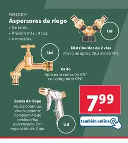 Lidl PARKSIDE Aspersores de riego oferta