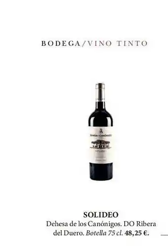 El Corte Inglés Solideo Dehesa De Los Cañonigo Do Ribera Del Duero oferta