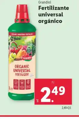 Lidl GRANDIOL Fertilizante universal orgánico oferta