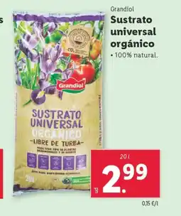 Lidl GRANDIOL Sustrato universal orgánico oferta