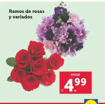 Lidl Ramos de rosas y variados oferta