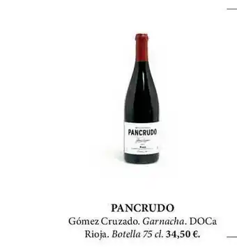 El Corte Inglés Pancrudo Gómez Cruzado Garnacha Doca Rioja oferta