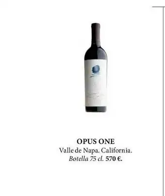 El Corte Inglés Opus One Valle De Napa California oferta