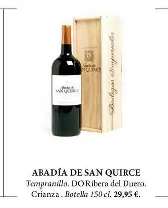 El Corte Inglés Abadía De San Quirce Tempranillo Do Ribera Del Duero oferta