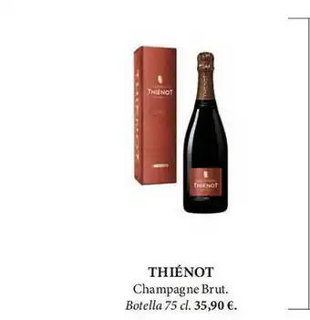 El Corte Inglés Thiénot Champagne Brut oferta