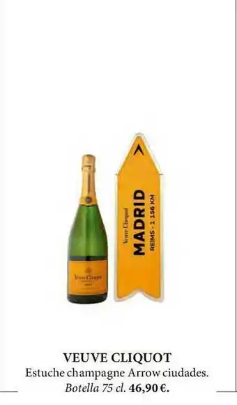 El Corte Inglés Veuve Cliquot Estuche Champagne Arrow Ciudades oferta