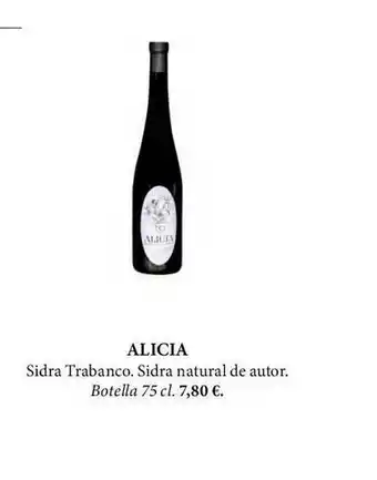 El Corte Inglés Alicia Sidra Trabanco Sidra Natural De Autor oferta
