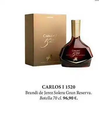 El Corte Inglés Carlos I 1520 Brandi De Jerez Solera Gran Reserva oferta