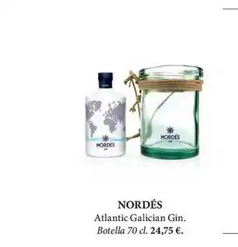 El Corte Inglés Nordés Atlantic Galician Gin oferta