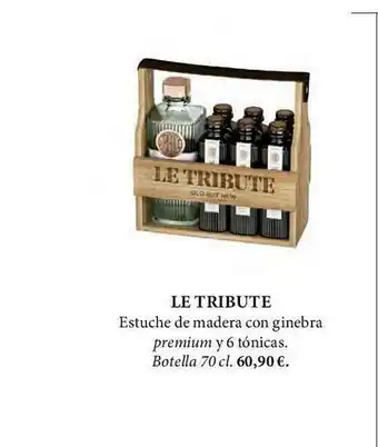 El Corte Inglés Le Tribute Estuche De Madera Con Ginebra Premium Y 6 Tónicas oferta