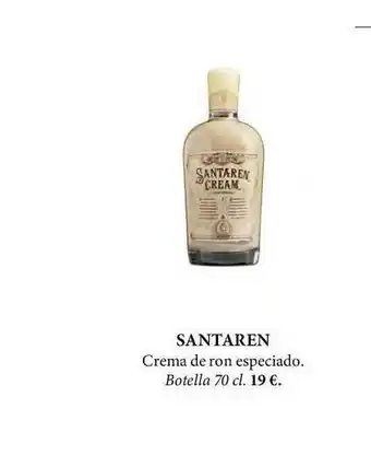 El Corte Inglés Santaren Crema De Ron Especiado oferta