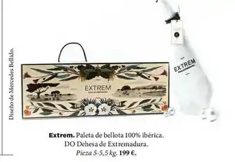 El Corte Inglés Extrem. Paleta De Bellota 100% Ibérica Do Dehesa De Extremadura oferta