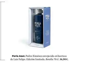 El Corte Inglés Perla Azul Pedro Ximénez Envejecido En Barricas De Luis Felipe Edición Limitada oferta