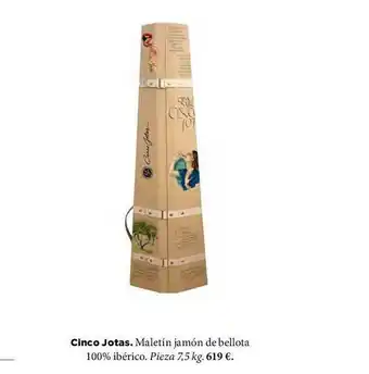 El Corte Inglés Cinco Jotas Maletín Jamón De Bellota 100% Ibérico oferta