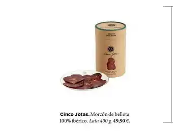 El Corte Inglés Cinco Jotas Morcón De Bellota 100% Ibérico oferta