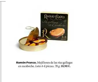 El Corte Inglés Ramón Franco Mejillones De La Rías Gallegas En Escabeche oferta