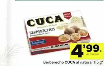 Supermercados Dani Berberecho Cuca Al Natural oferta