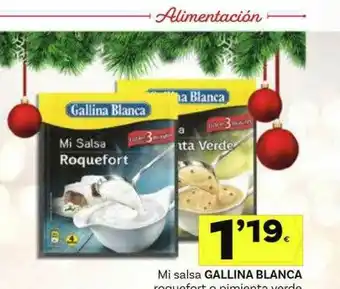 Supermercados Dani Mi Salsa Gallina Blanca Roquefort O Pimienta Verde oferta