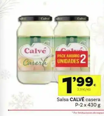 Supermercados Dani Salsa Calvé Casera oferta