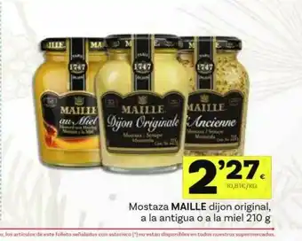 Supermercados Dani Mostaza Maille Dijon Original A La Antigua O A La Miel oferta