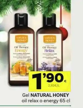 Supermercados Dani Gel Natural Honey Oil Relax O Energy oferta